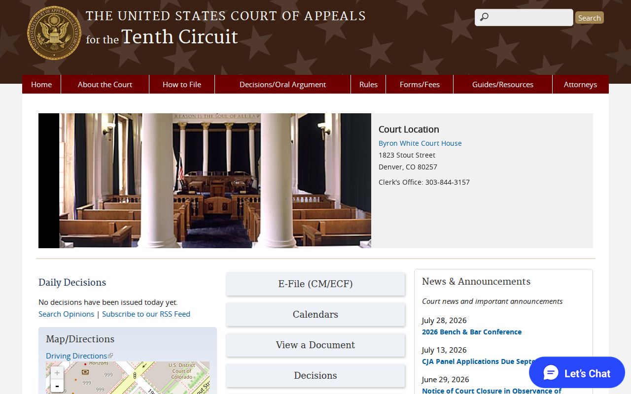Boone court docket distinction for Tenth Circuit federal appeals