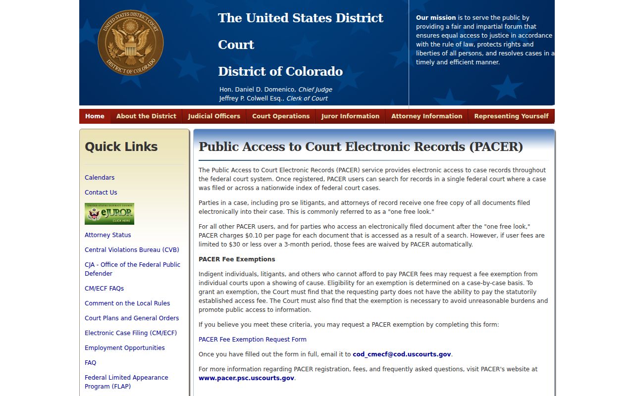 Boone court docket boundary with federal PACER access